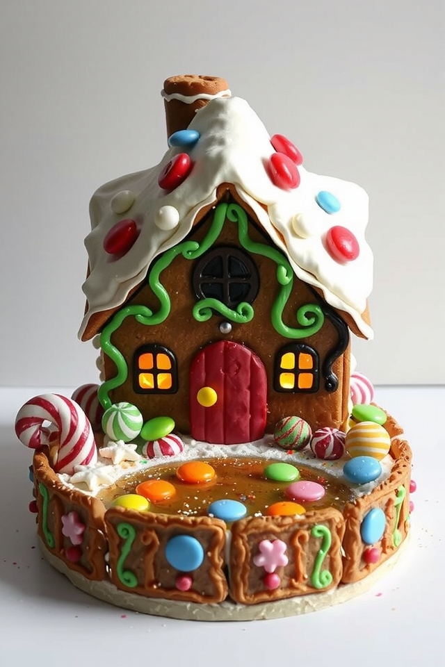 whimsical candy coated cottage