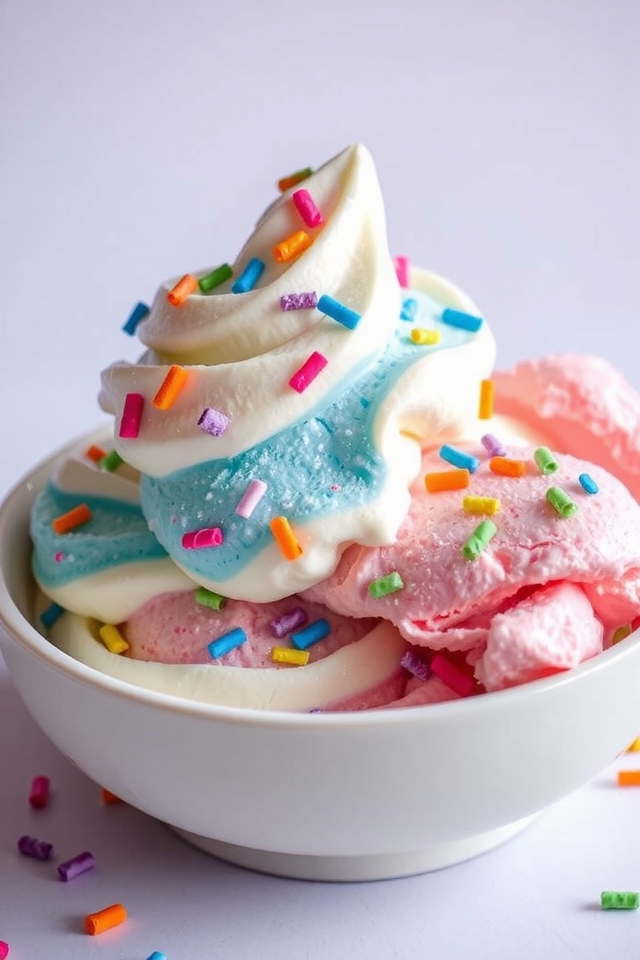 whimsical cotton candy treat