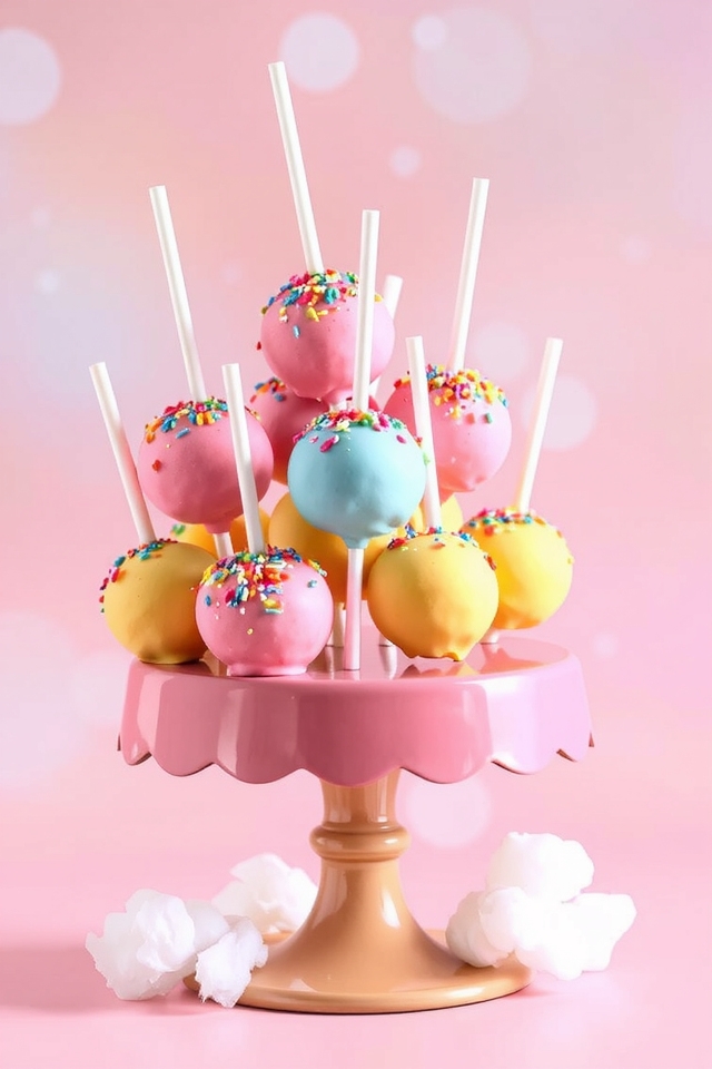 whimsical cotton candy treats