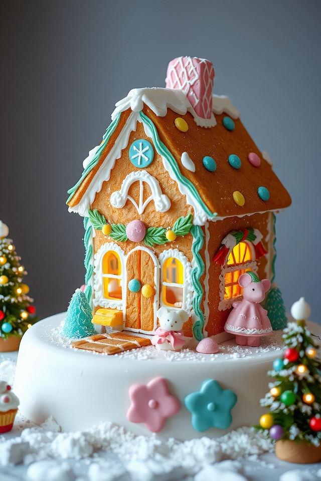 whimsical nutcracker gingerbread house
