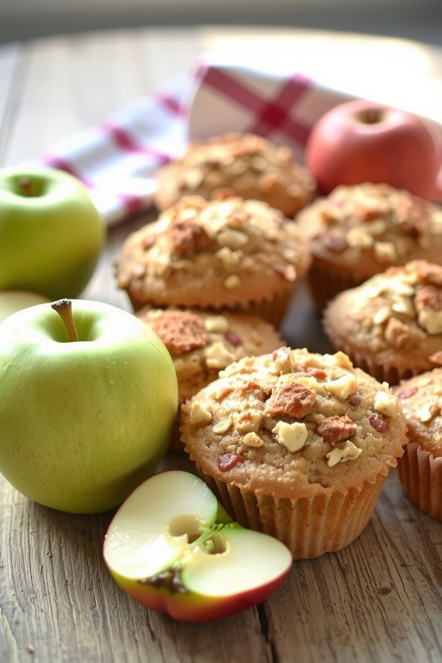 wholesome apple cinnamon muffins