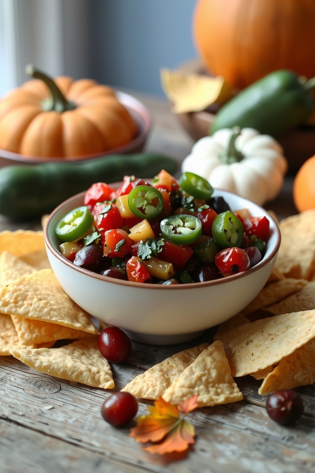 zesty thanksgiving cranberry salsa