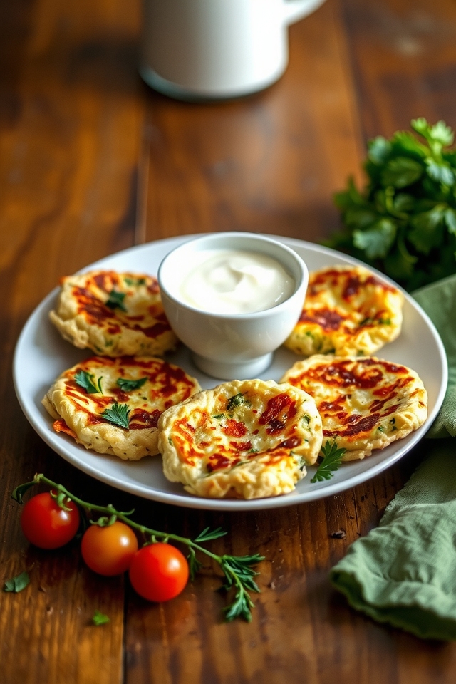 zucchini cheese fritters recipe