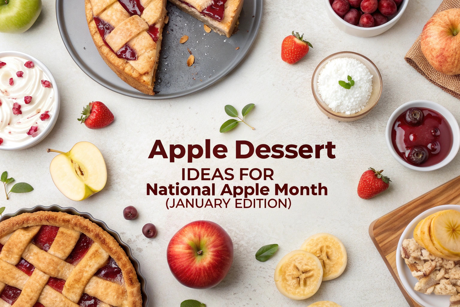 Apple Dessert Ideas for National Apple Month (January Edition)