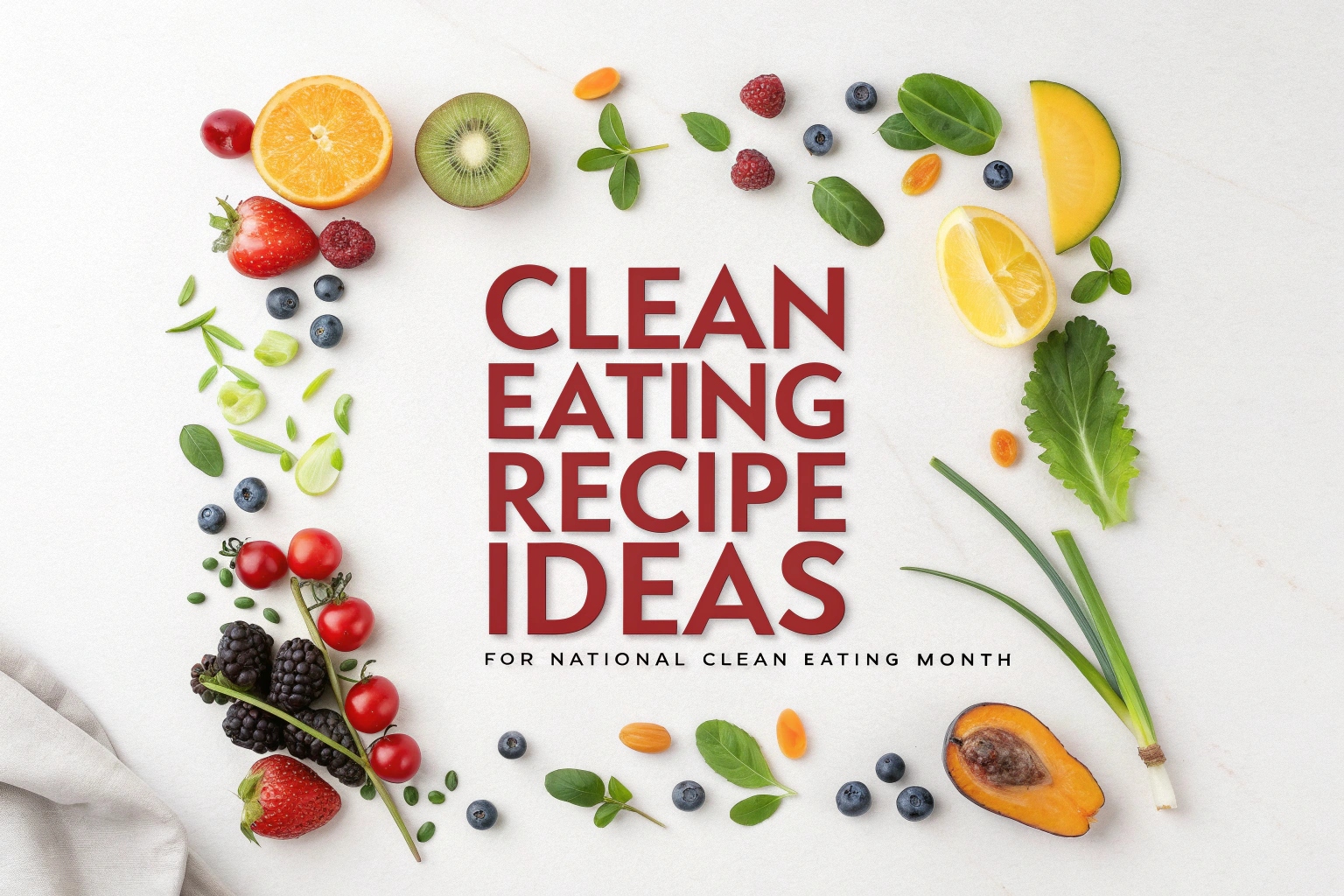 Clean Eating Recipe Ideas for National Clean Eating Month