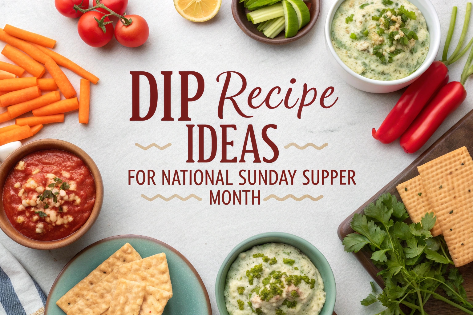 Dip Recipe Ideas for National Sunday Supper Month