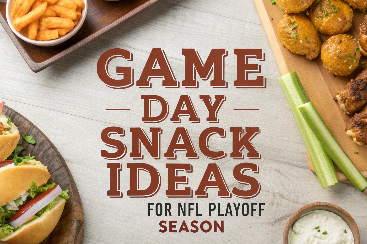 Game Day Snack Ideas for NFL Playoff Season