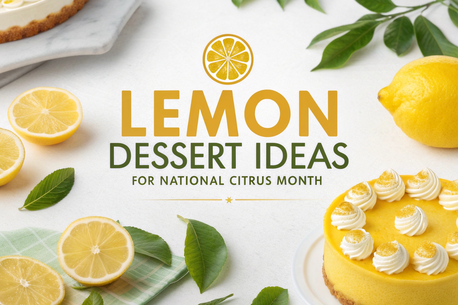 Lemon Dessert Ideas for National Citrus Month