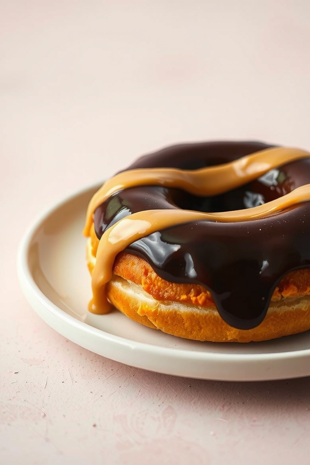 baked peanut butter donuts