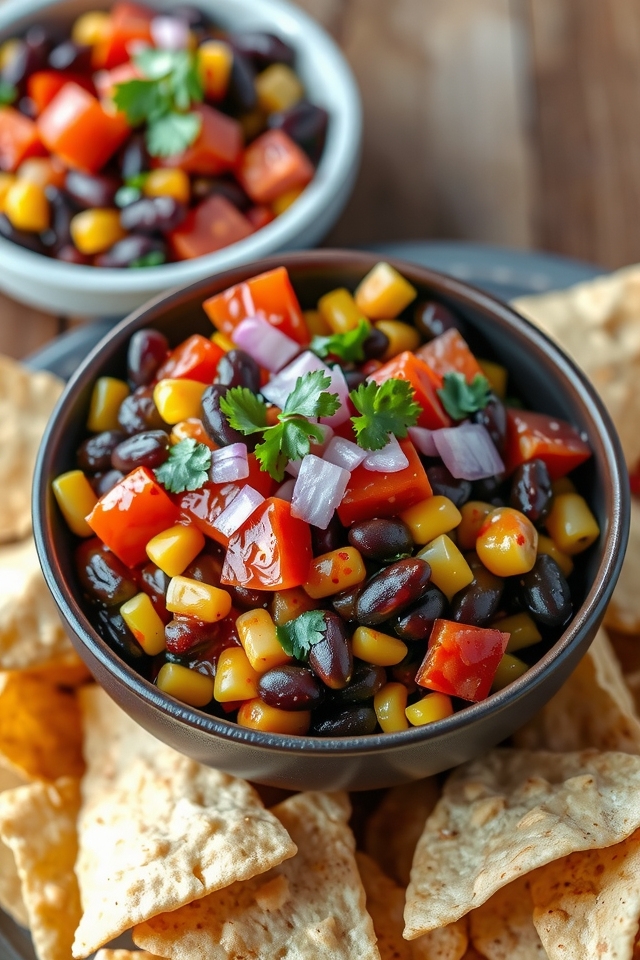 bbq black bean salsa