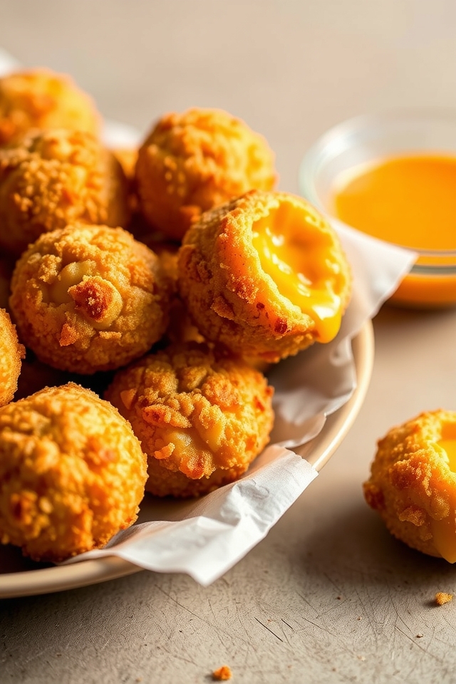 cheesy crispy snack bites
