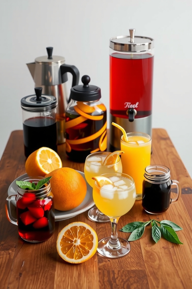 coffee tea mimosa station