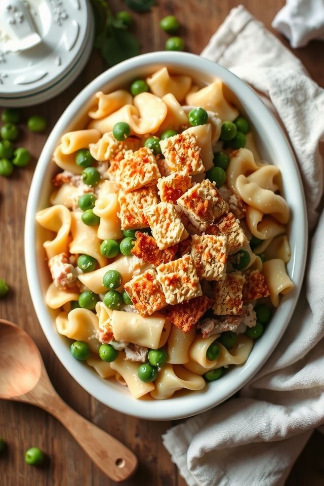 comforting tuna noodle casserole