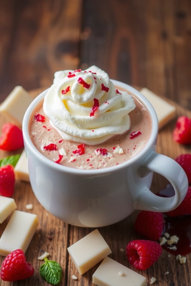 creamy raspberry white chocolate