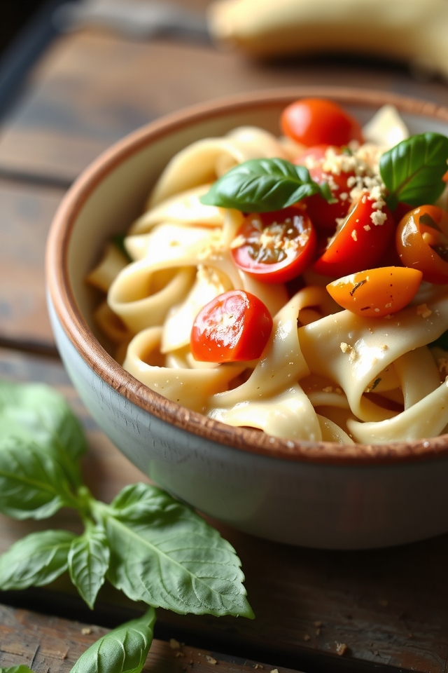 creamy vegan tomato pasta