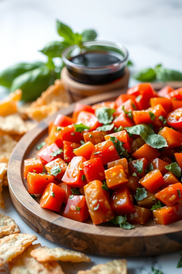 delicious tomato basil dip