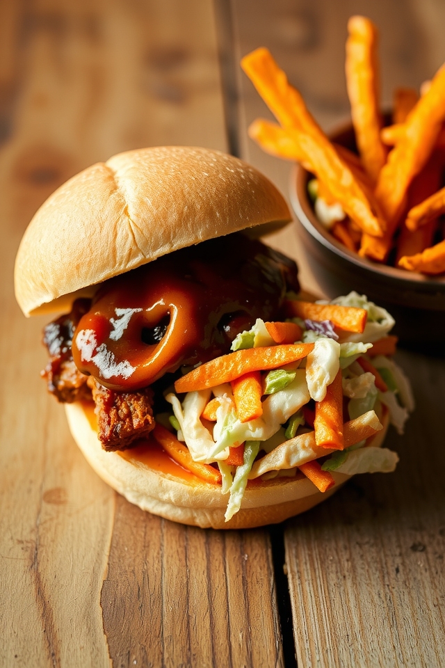 delicious vegan bbq sandwiches