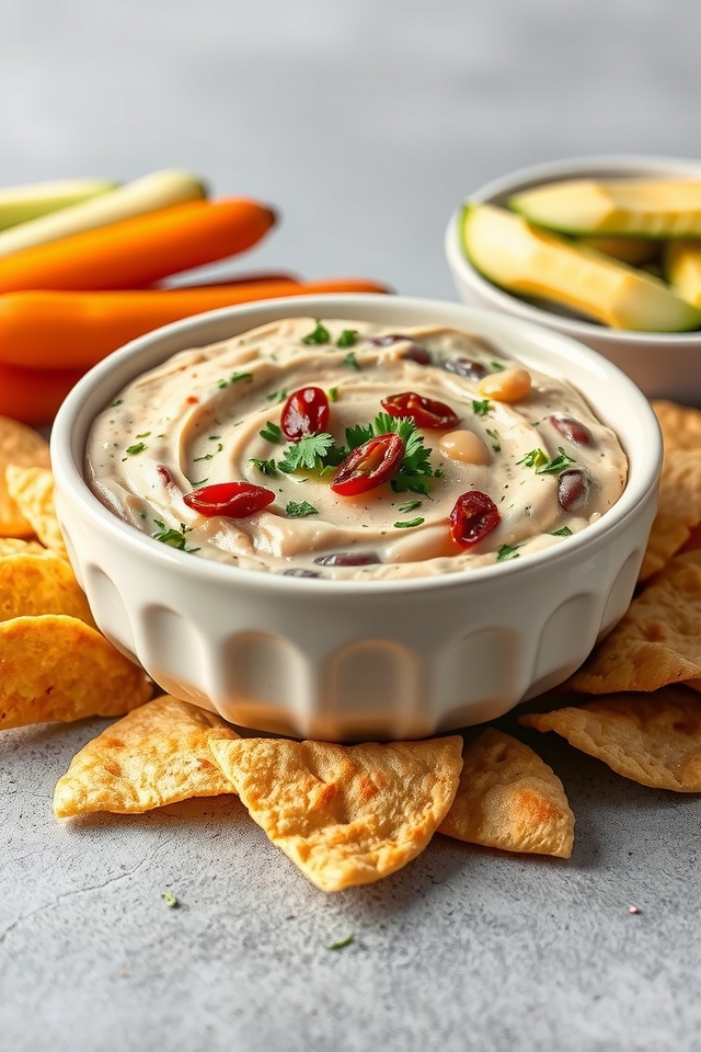 flavorful mediterranean bean dip
