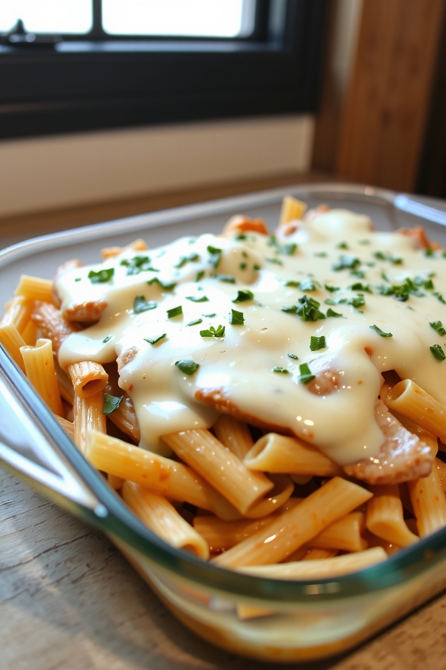 freezer friendly creamy pasta