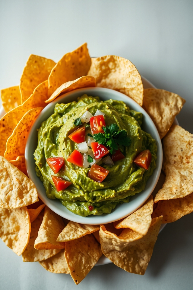guacamole pairs with chips
