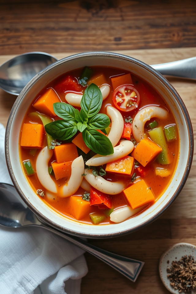 hearty vegetable filled italian soup