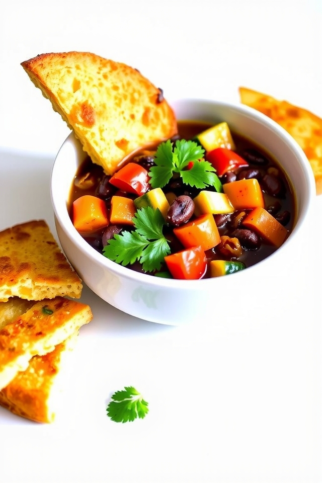 hearty vegetarian black bean chili