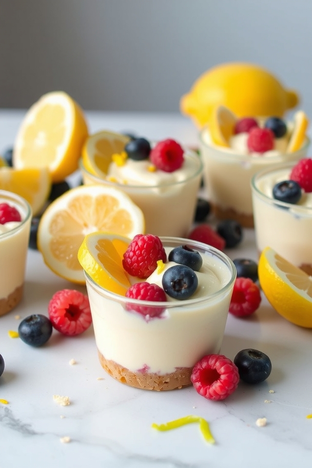 lemon cheesecake dessert cups