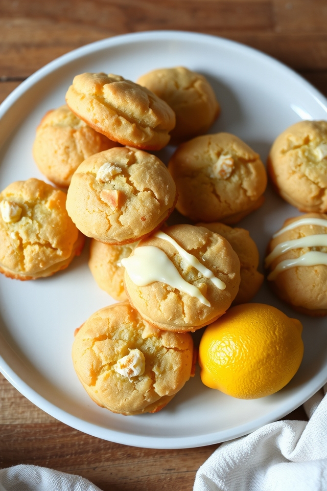 lemon coconut chewy treats