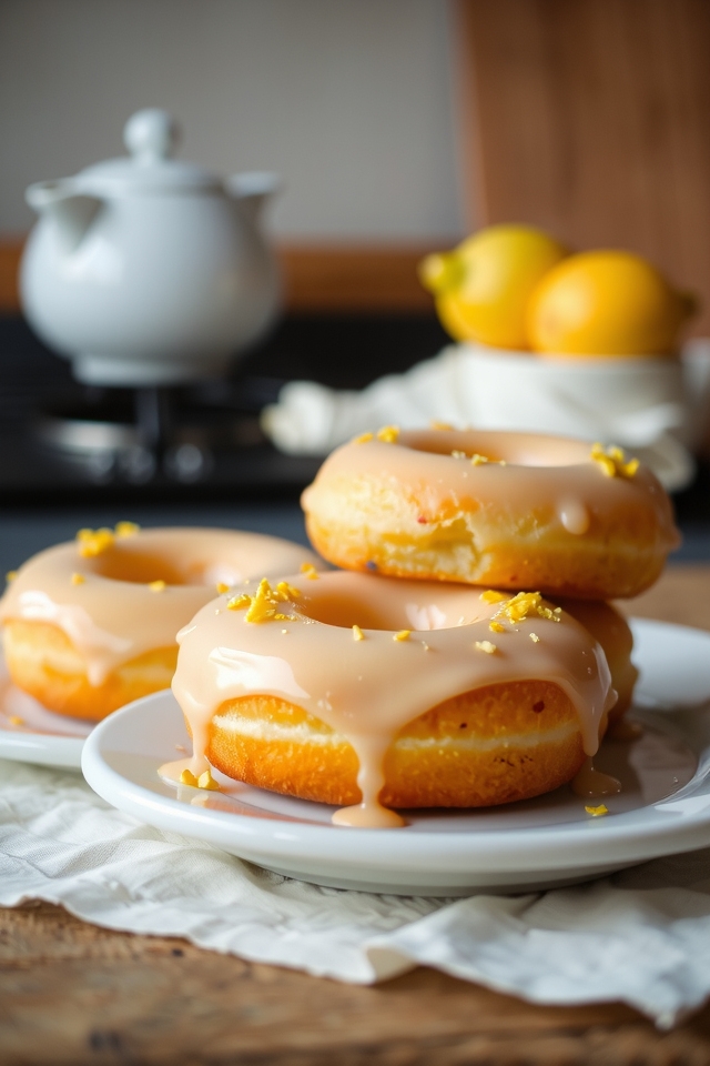 lemon zest cake donuts