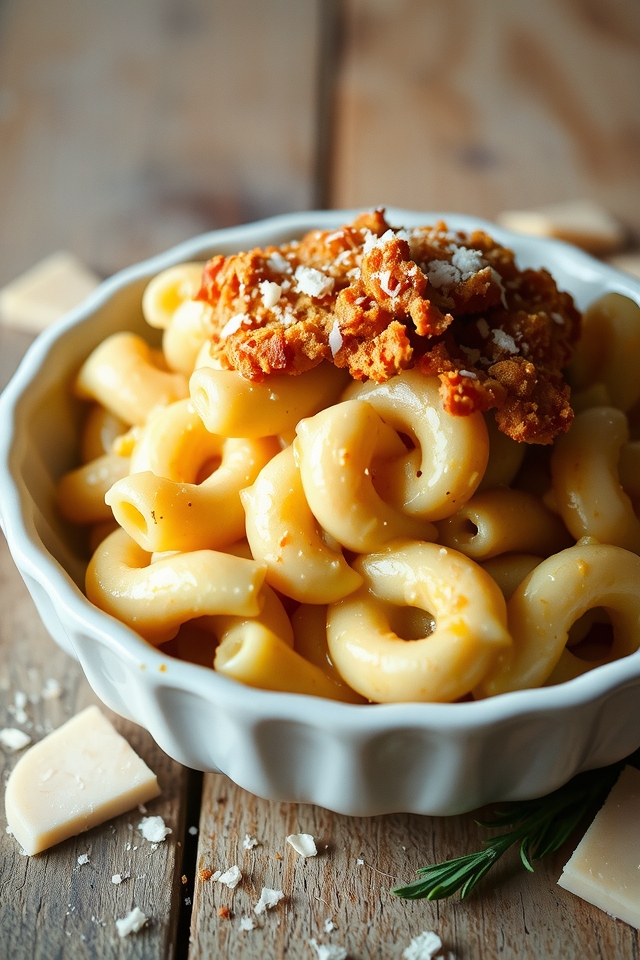 luxurious truffle cheese pasta