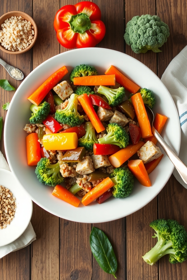 nutritious quinoa vegetable meal