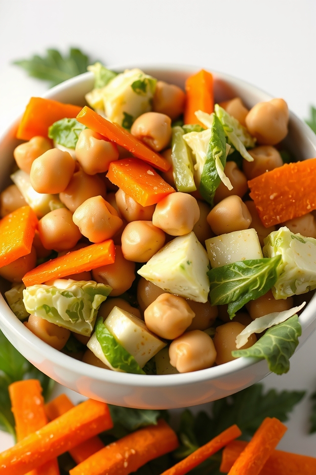 nutritious winter chickpea salad