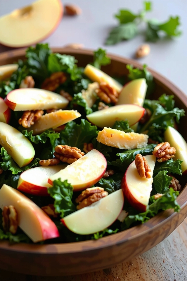 nutritious winter kale salad