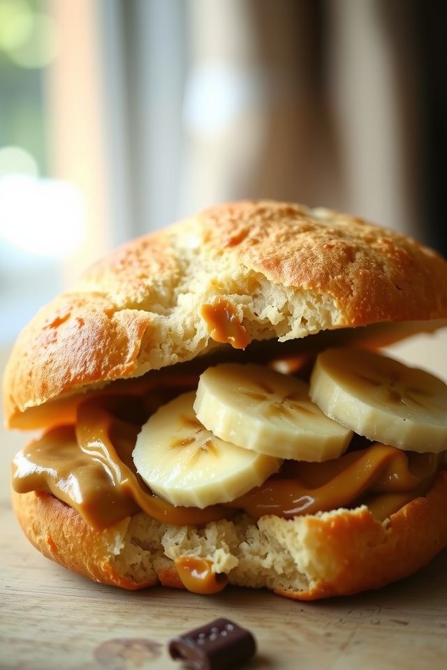 peanut butter banana sandwich