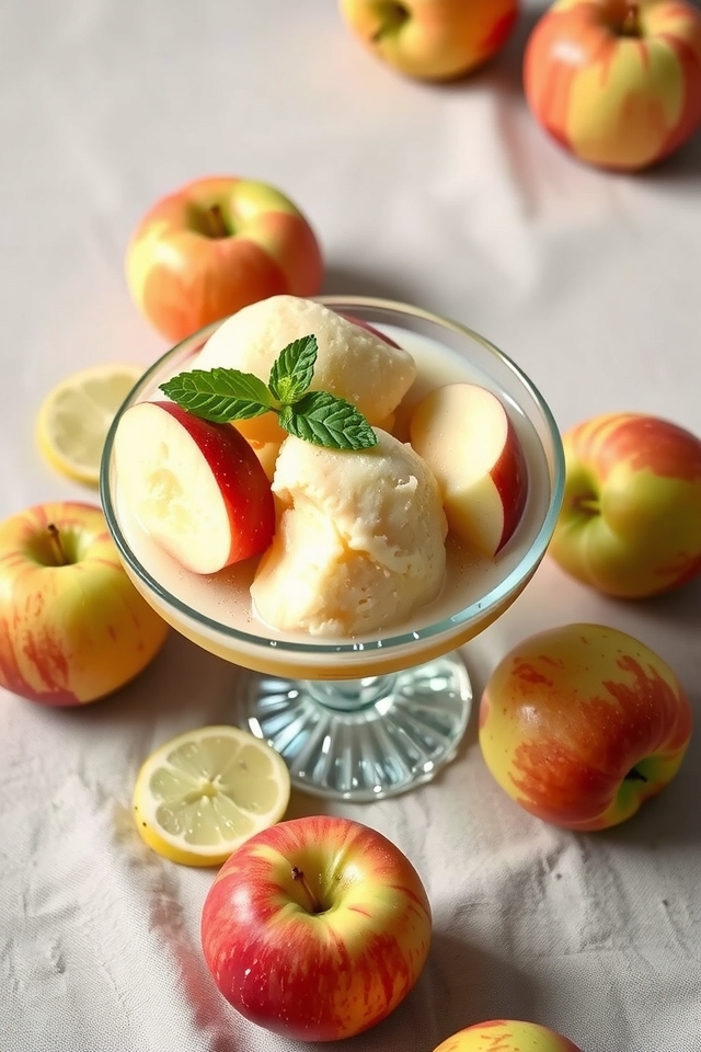 revitalizing apple frozen treat