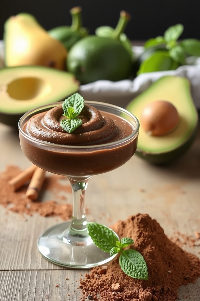rich vegan chocolate mousse