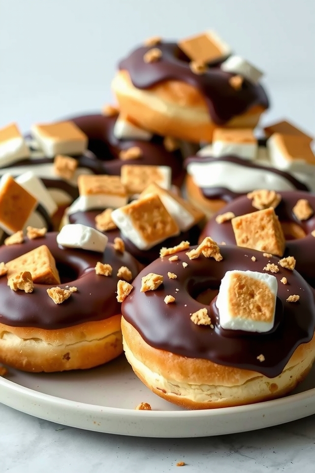 s mores flavored donut treat