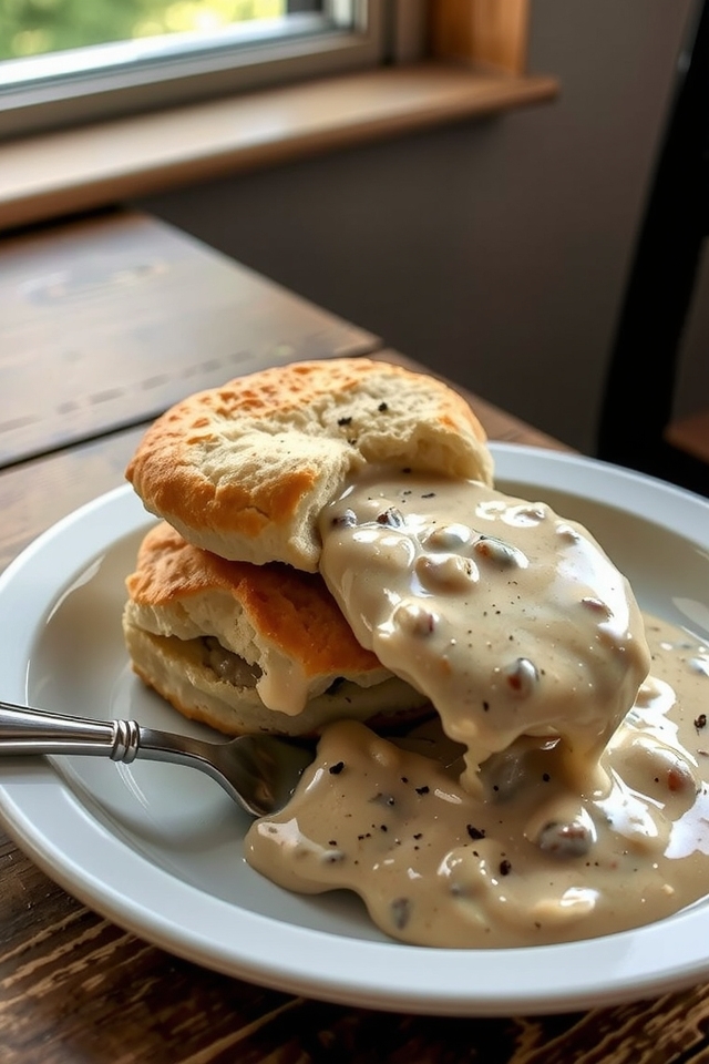 southern biscuits and gravy