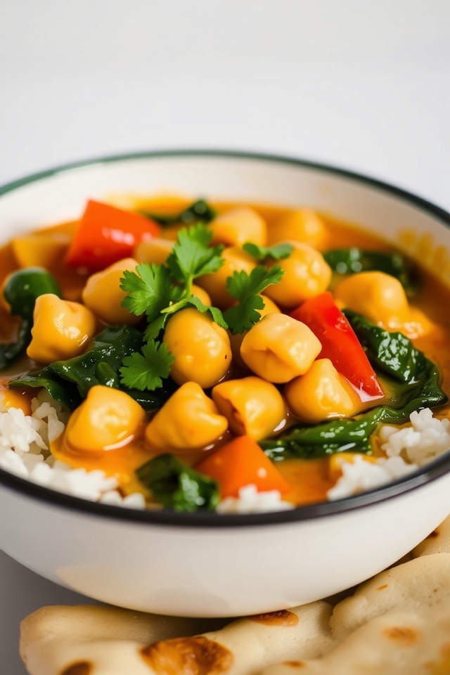 vegan chickpea coconut curry