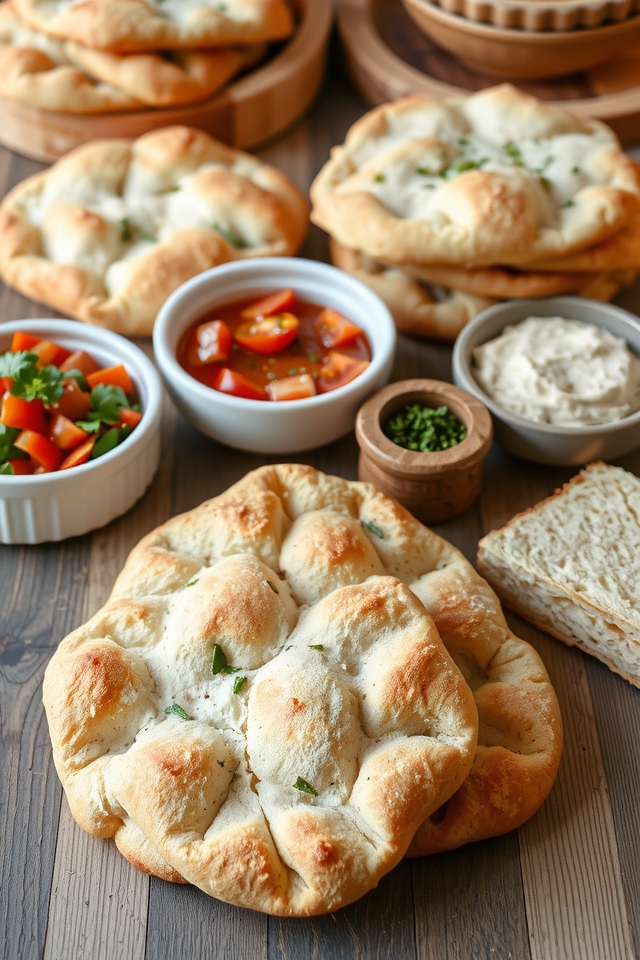 versatile tangy sourdough flatbreads