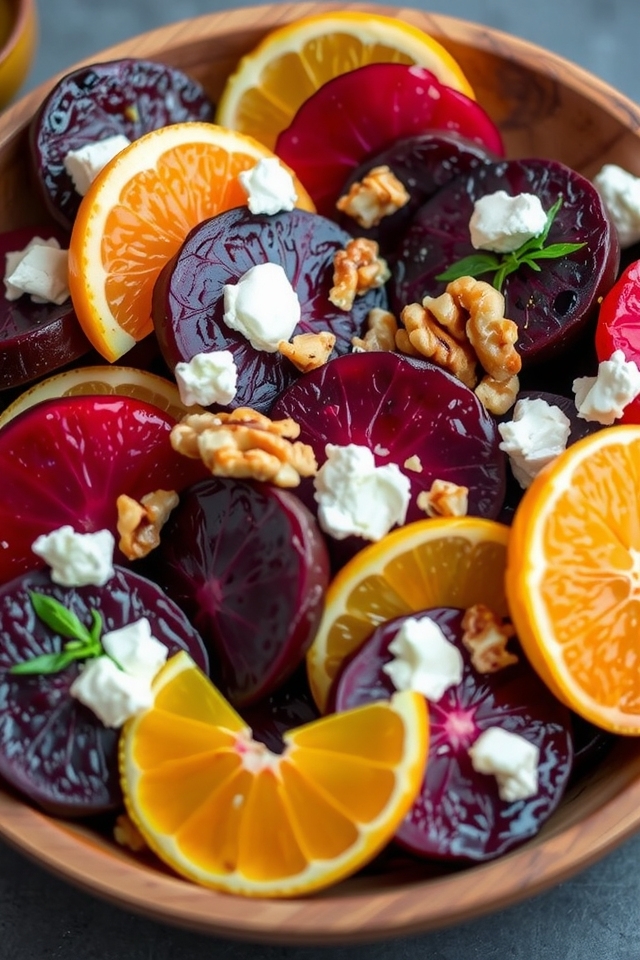 vibrant beet citrus salad
