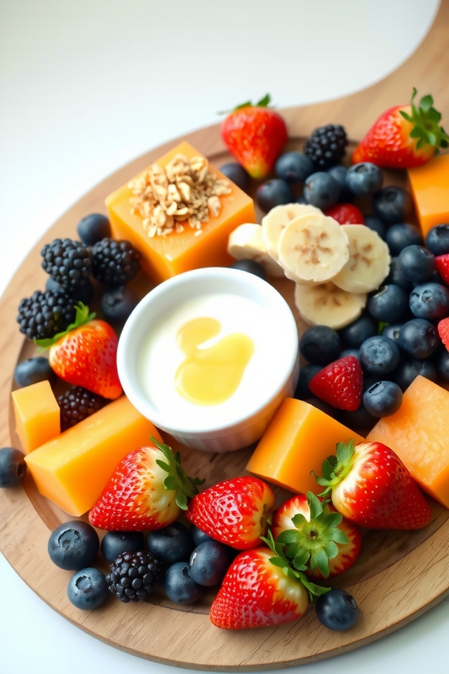 vibrant fruit and yogurt