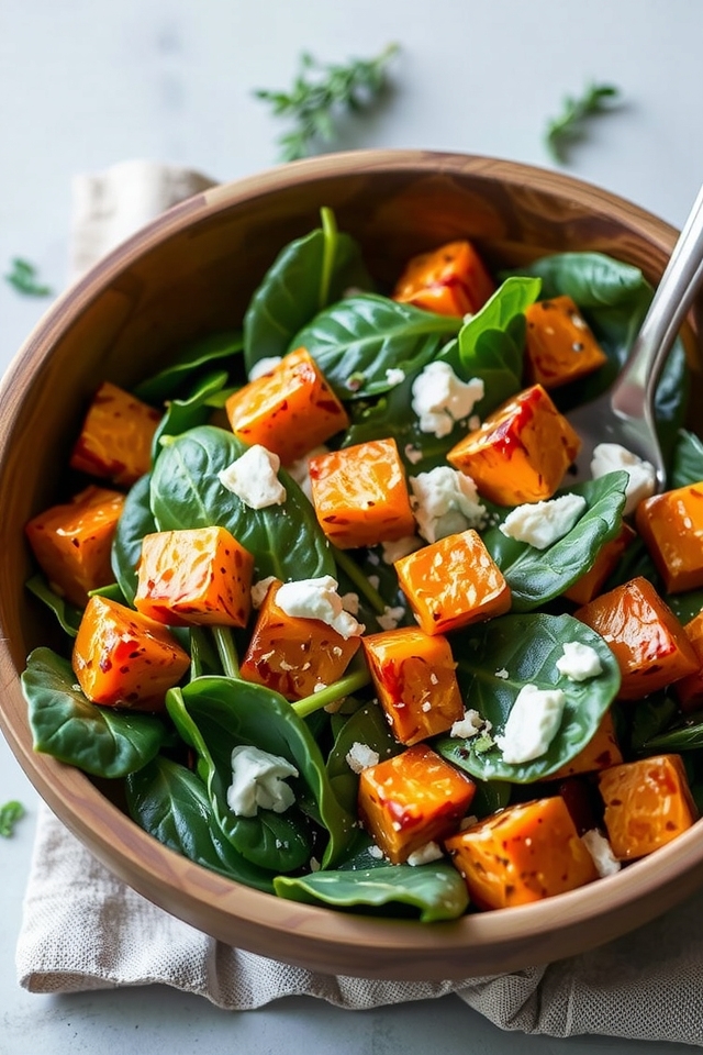 warm spinach salad delight