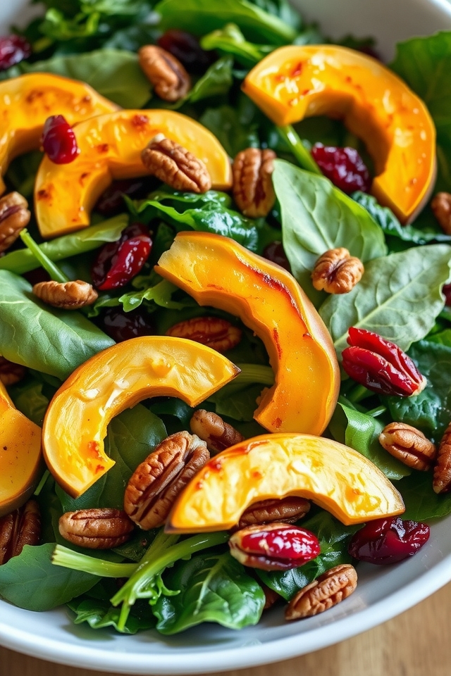 winter salad with squash