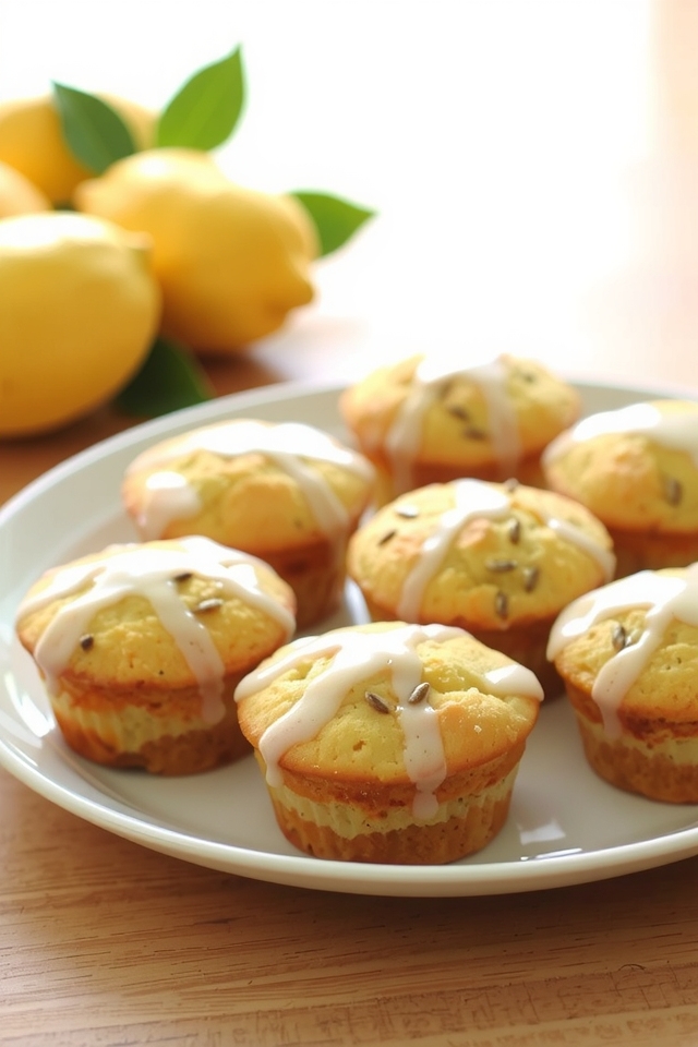 zesty lemon poppy muffins