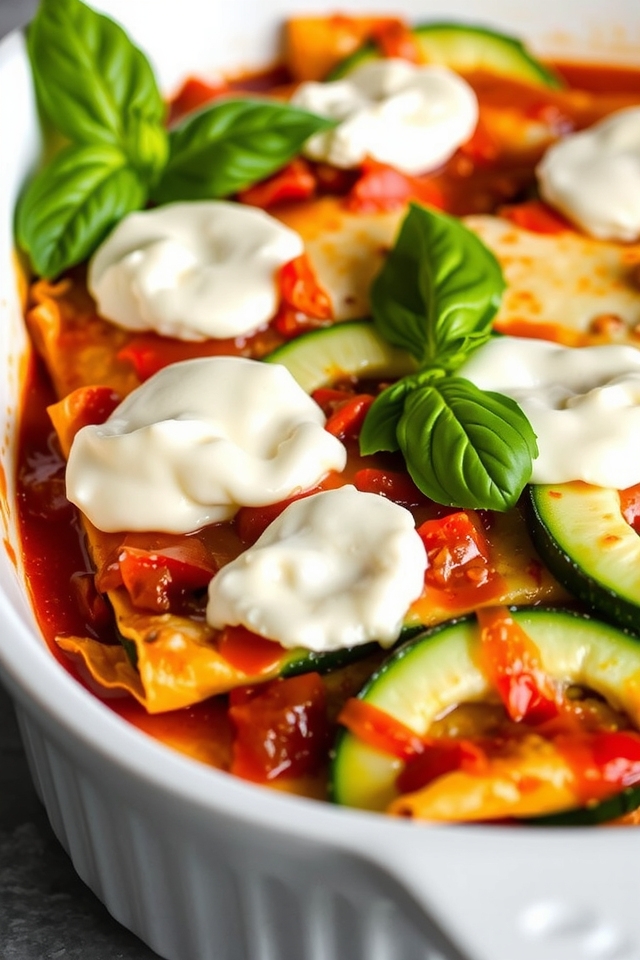 zucchini lasagna low carb delight