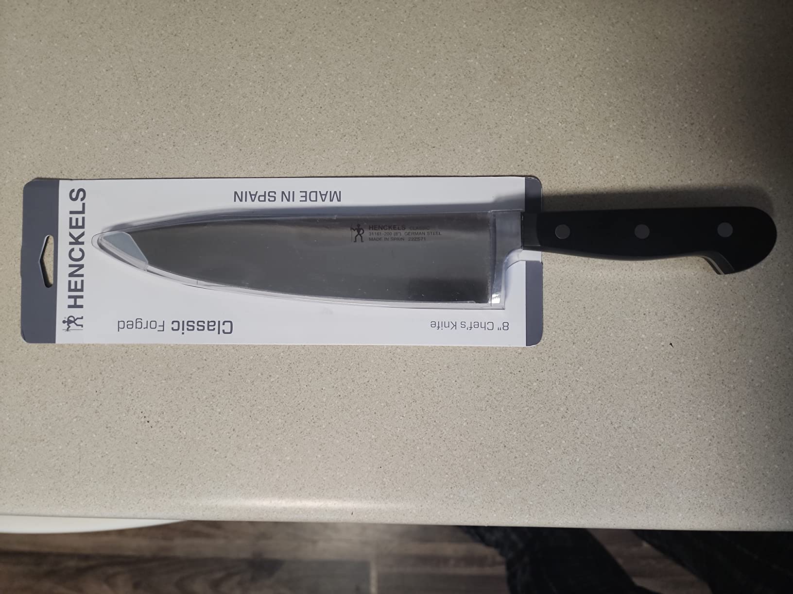 HENCKELS Classic 8-Inch Chef Knife, Razor-Sharp, German Engineered | Fully Forged Construction Provides Balance with Traditional Triple-Rivet Handles customer photo 1