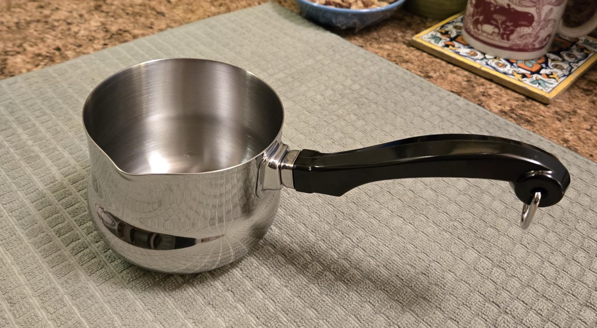 Farberware Classic Series Double Boiler and Saucepan with Lid, 2 Qt | Stainless steel, fast even heating, steamer pot with double boiler insert, stainless steel steamer pot, induction compatible customer photo 2