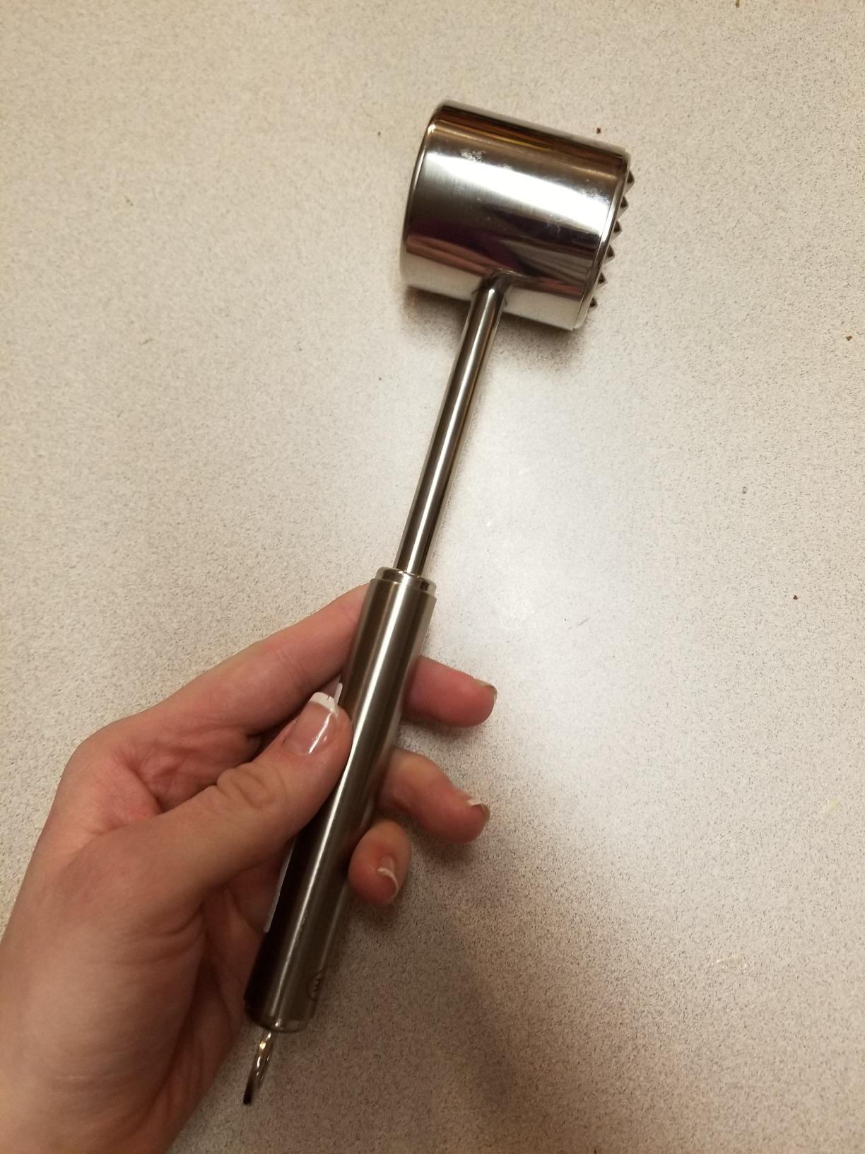 Rosle 12820 Stainless Steel Heavy Weight Meat Tenderizer Mallet customer photo 1