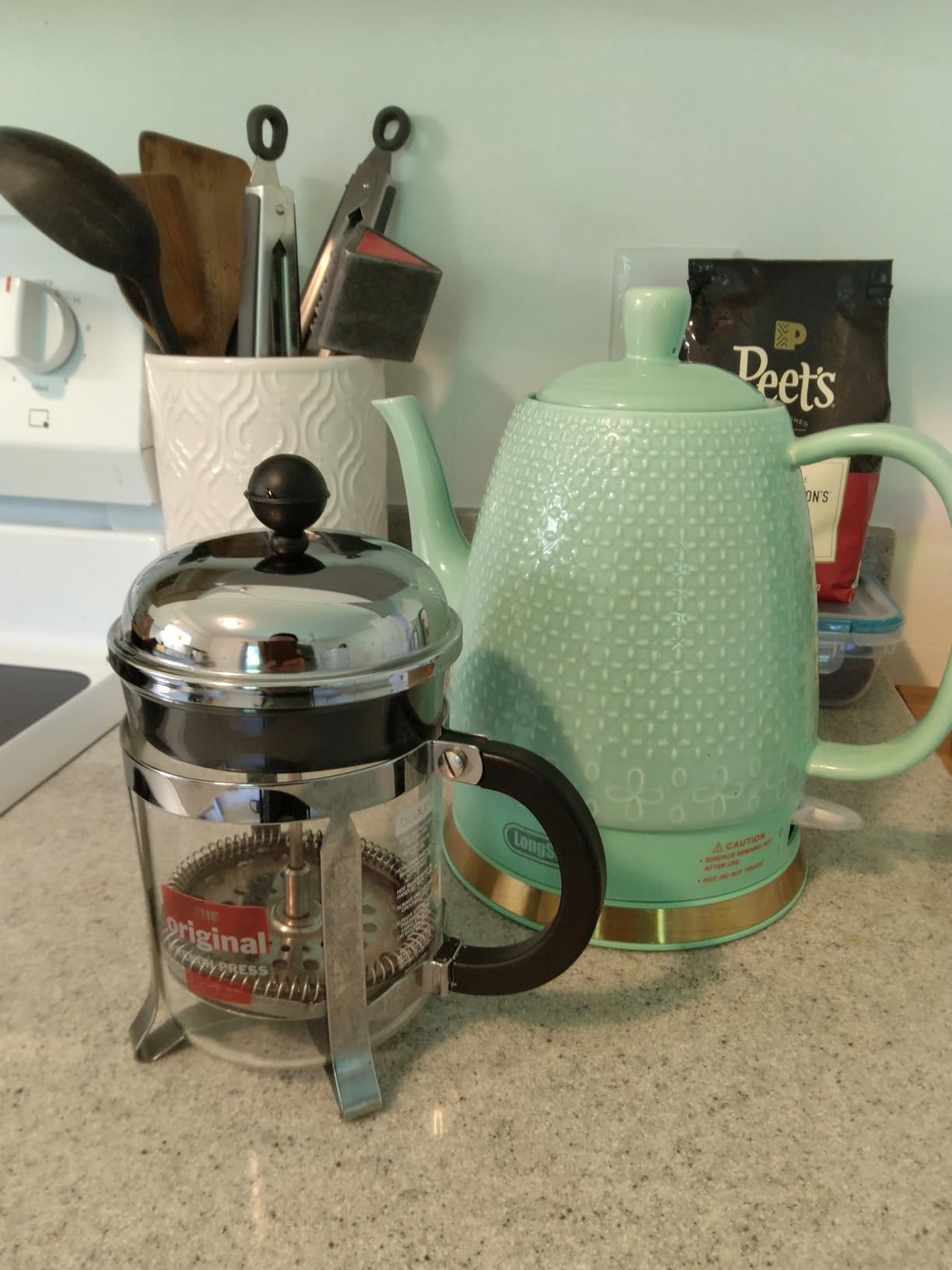 Bodum 34oz Chambord French Press Coffee Maker, High-Heat Borosilicate Glass, Polished Stainless Steel - Made in Portugal customer photo 1